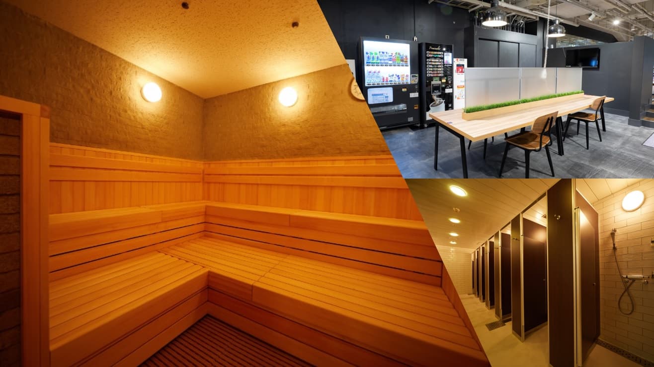 シャワー・サウナ利用120分(コワーキング有) 画像1